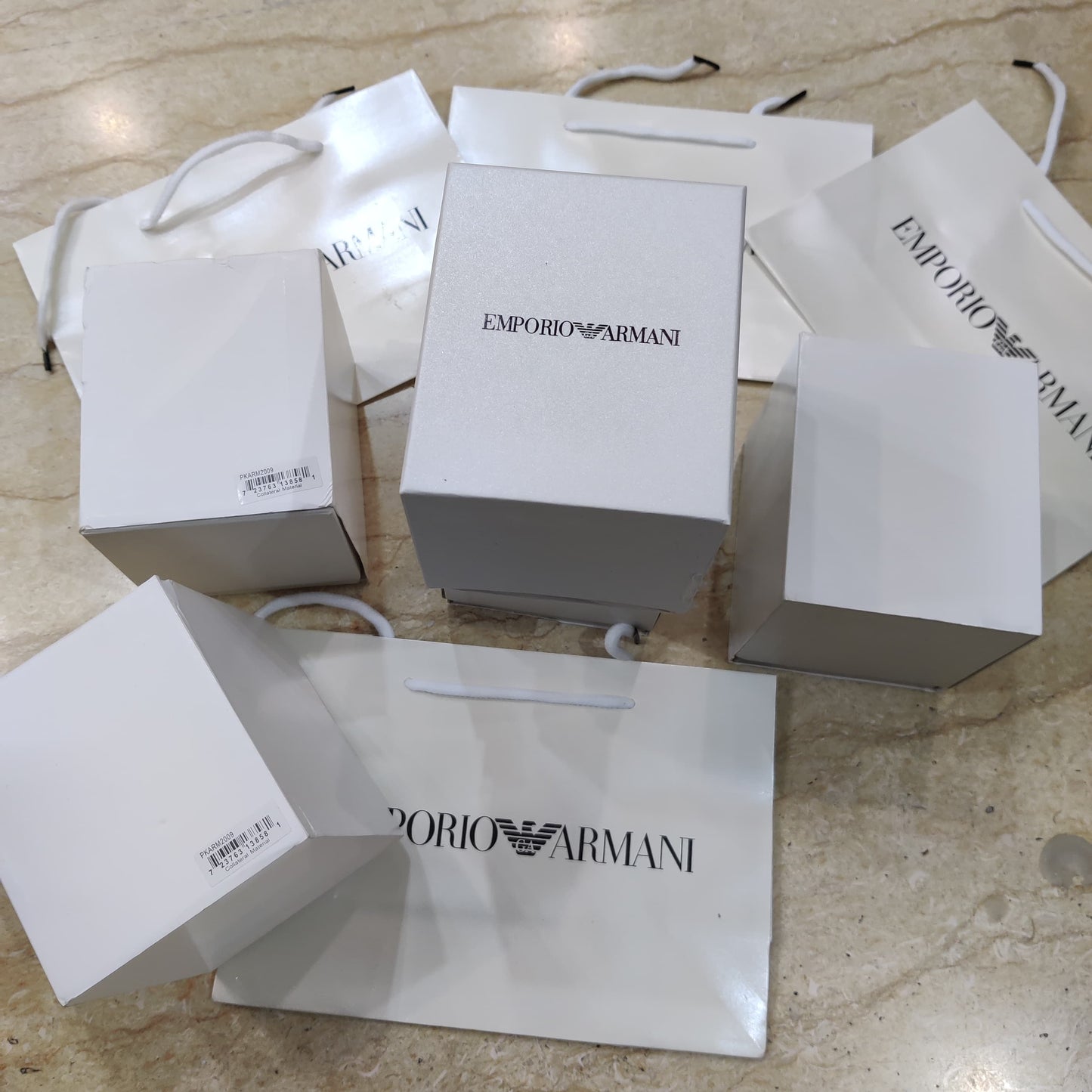 Emporio-Armani Diamond crafted Grey Dial Watch