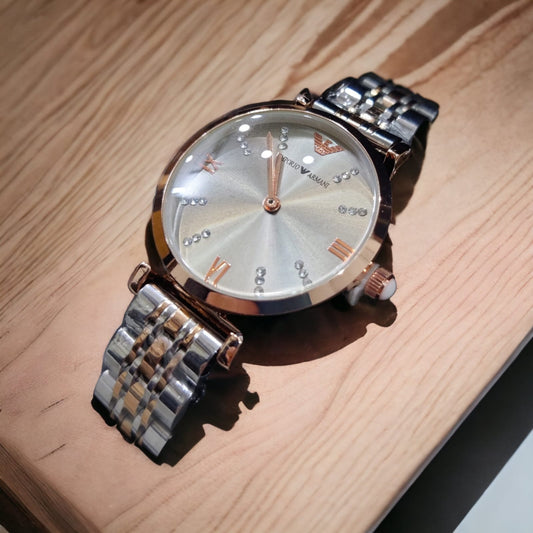 Emporio-Armani Diamond crafted Grey Dial Watch