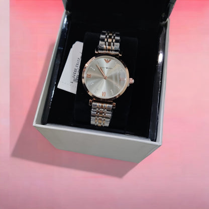 Emporio-Armani Diamond crafted Grey Dial Watch
