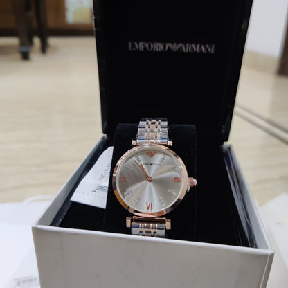 Emporio-Armani Diamond crafted Grey Dial Watch